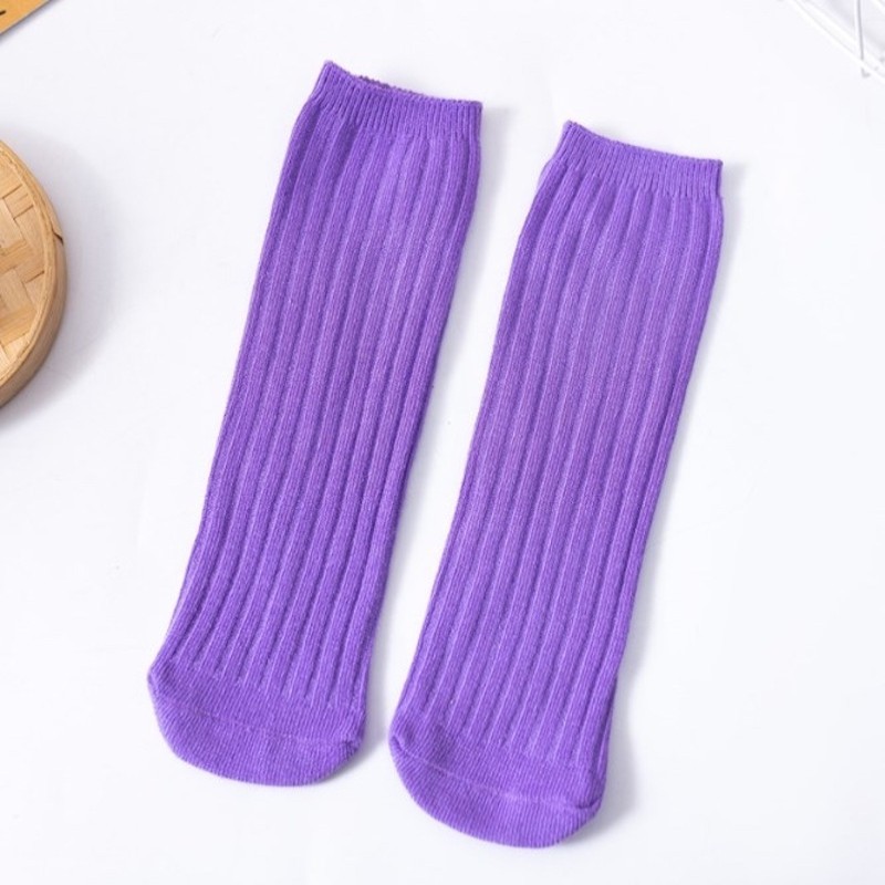 Girl 5-12 Years 7 Pairs Autumn Winter Slouch Cotton Socks Long Crew Socks